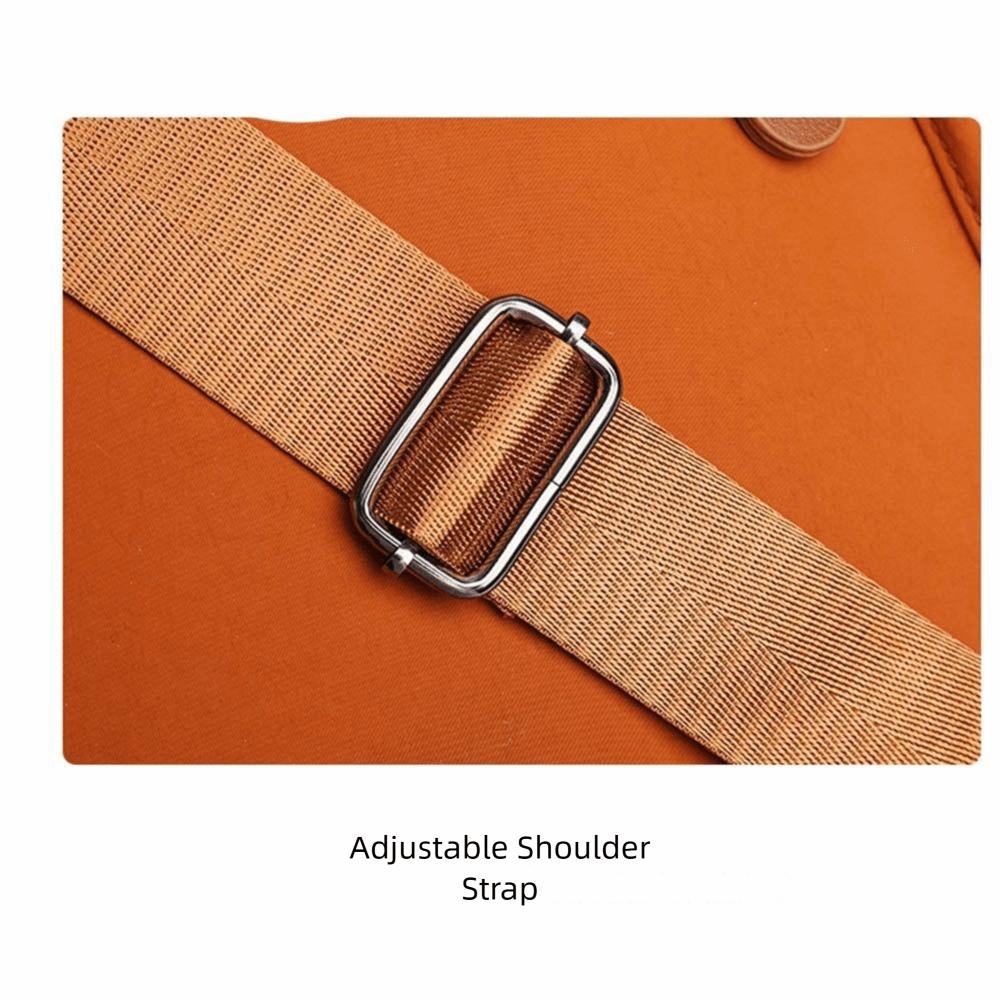 Waterproof Women Crossbody Bag Large Capacity Solid Color Single Shoulder Bag Hand-held Lightweight Commuting Bag Travel