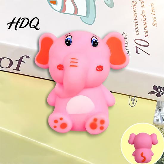 TPR Stress Ball Mini Elephant Squeeze Toy Cartoon Sensory Fidget Anxiety Relief Soft Animal Pinch Anti-stress