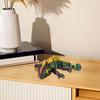 3D Printed Chameleon Figurine Movable Eyes Mini Lizard Figure Articulated Animal Model