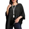 Women's Fashionable Three,quarter Sleeves Elegant Commuting And Casual Top