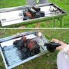 Hand-cranked Air Blower Barbecue Fan Mini Portable BBQ Grill Fire Bellows Picnic Camping Accessories Outdoor Hand Tools