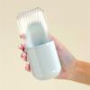 Travel Friendly Soap Dispenser Box Integrated Cleansing Brush Multifunctional Hygienic Storage Solution For Bathroom