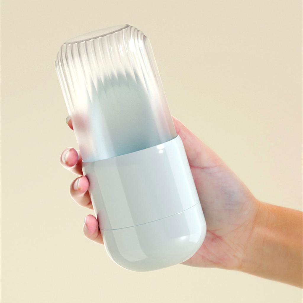 Travel Friendly Soap Dispenser Box Integrated Cleansing Brush Multifunctional Hygienic Storage Solution For Bathroom