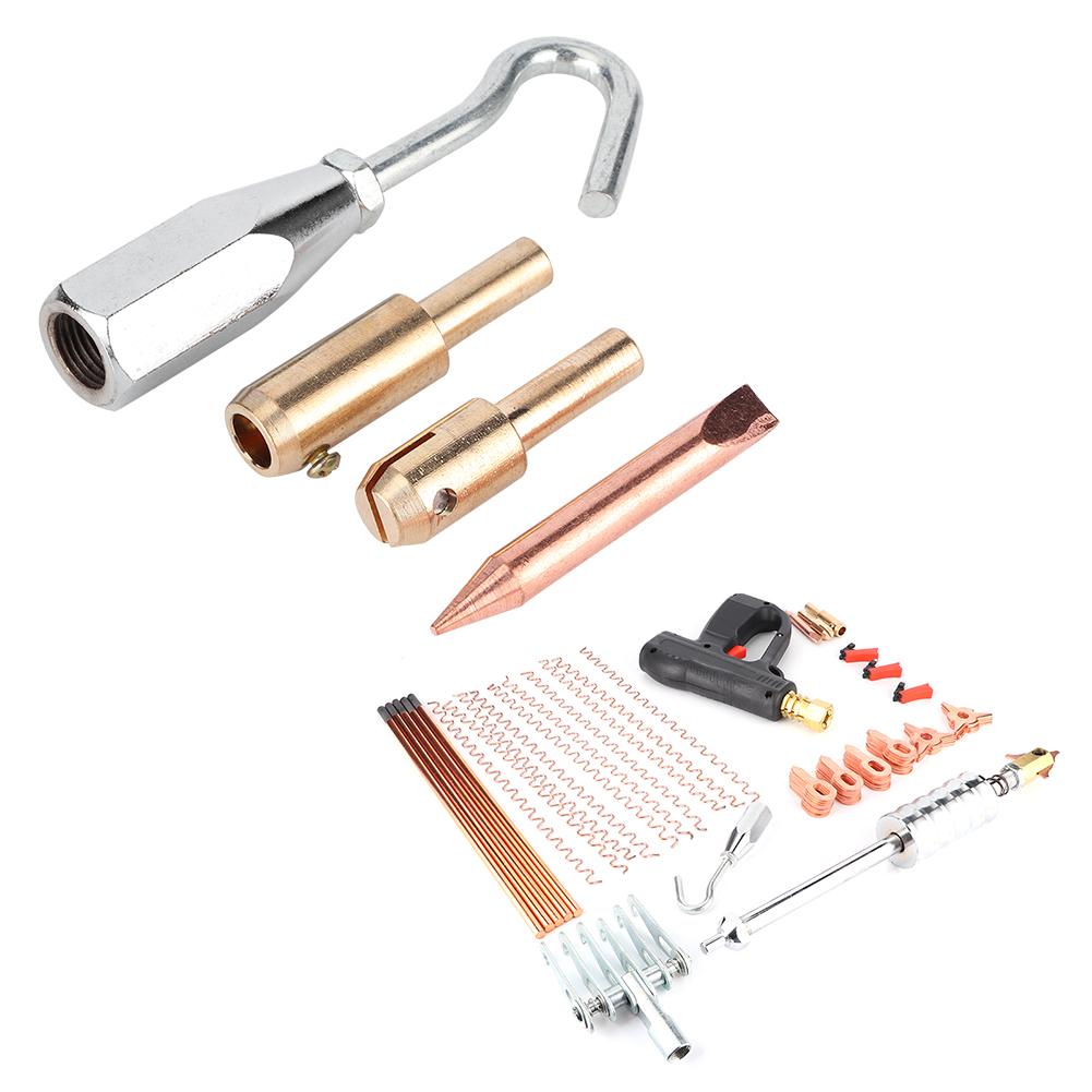 86pcs Dent Puller Stud Welder Kit Auto Car Spot Repair Device Stud Welding Hammer Gun Tool