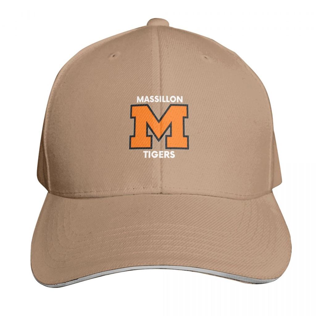 Massillon M Sports Football Baseball Basketball Tigers Baseball Cap western Hat Rugby Designer Unisex Womens
