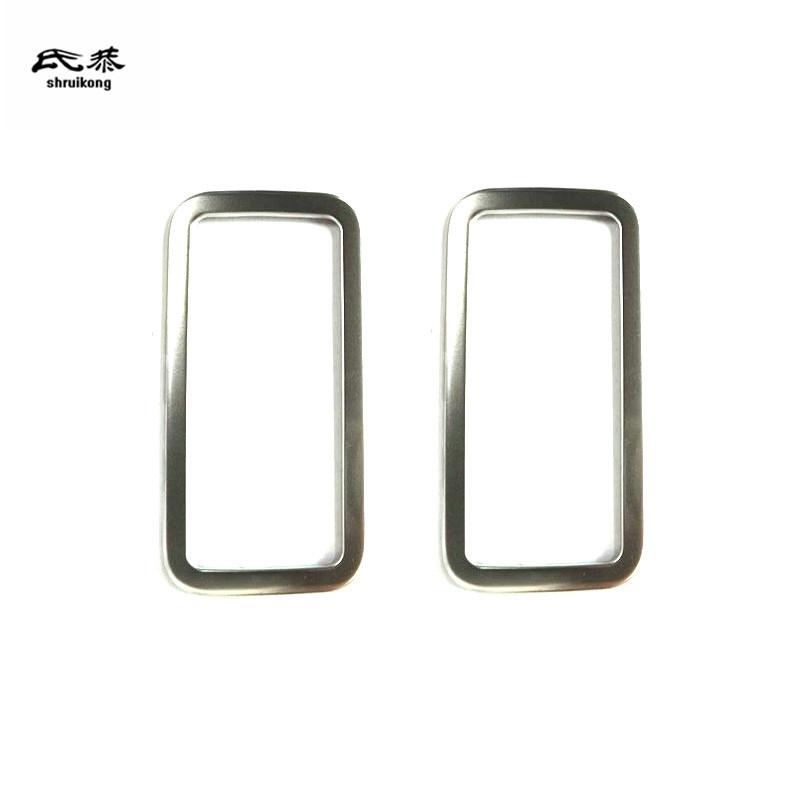 For 2019 Volkswagen VW JETTA 7 MK7 2pcs/Lot Stainless Steel Rear Reading Light Panel Decoration Cover