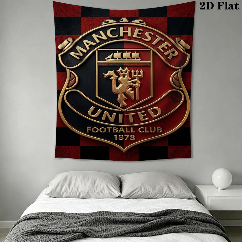 Manchester Crest Artwork Bedding 1 Duvet Cover 2 Pillowcase Without Core Christmas Birthday Gift Duvet Cover And Pillowcase