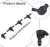 Fuel Flow Connector Diesel Injector Connector Engine Repair BLACK Efficient Fuel Flow Connectors Stable Structure