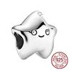 925 Sterling Silver Halloween Cartoon Pumpkin Ghost Cute Cat Beads Fit Original Fashion Bracelet Charm Women Diy Jewelry Gift