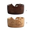 Cats Shape Yarn Bowl Round Knitting Bowl Practical Wool Holder Large Yarn Storage Crochet Bowl for Knitting Crocheting