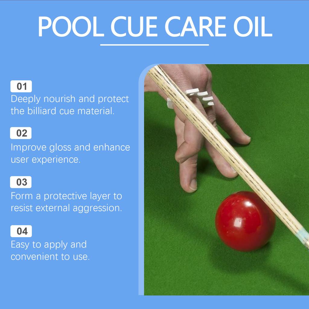 Pool Cue Protective Oil Billiard Cue Care Oil Billiard Stick Conditioner Oil for Professional Performances & Protections