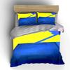 Giallo, blu, design geometrico. Set lenzuola Set copripiumino Copripiumini Federe(1 * Copripiumino 2 * Federe, senza piumino)