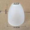 1Pcs E27 Plastic Lampshade Pp Circular Long Tube Conical Shape E14 Bulb Cover White Acrylic Lamp Shade For Diy Art Lighting