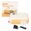 Mini Projector HD 1920x1080 Resolution Projection Distance 0.5 To 3.3M Yellow Portable Projector for Home 100‑240v EU