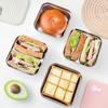 1/2 Grids Stainless Steel Lunch Box Leak Proof Salad Box Food Storage Container  Refrigerator