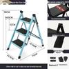 Multifunctional Carbon Steel Folding A-Frame Ladder for Indoor Use