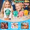 1SET Dancing Electric Octopus, Automatic Jumping Squid - Funny Trick Toy, LED Electronic Dancing Octopus Toy, Pink, Yellow, Green