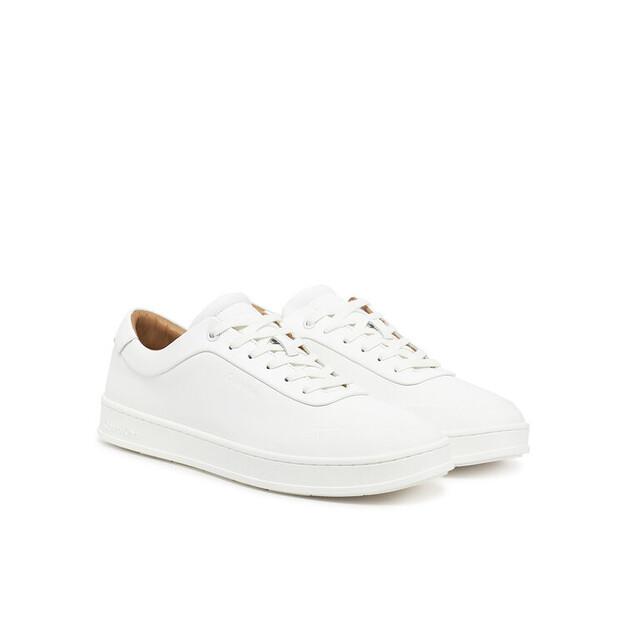 Men's Calvin Klein Low Top Lace Up Oxford Rubb Lth Hm0hm01708 White