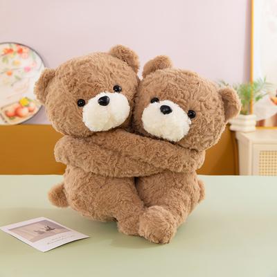 Non-Toxic Couple Hug Bear Plush Toy Love Childrenfriend Gift Environmental Protection Children'S Day Lover