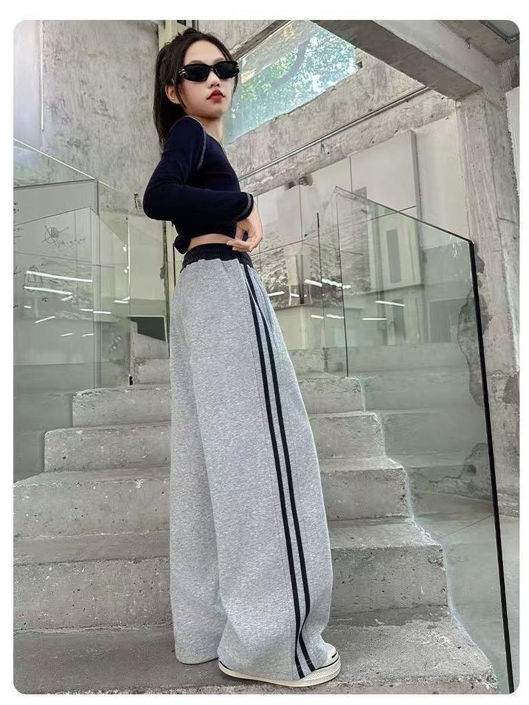 Mädchen Frühling-Herbst Gerade Hosen – Jugend Weite Leggings Freizeit Hosen