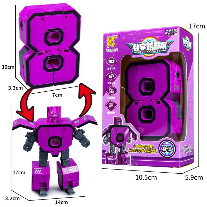 

Розвиваючі іграшки 0-9 Digital Morphing Toys Early Education Number Boys Assembled Gifts