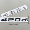 3D ABS Car Letters Logo 420d  428d Badge Sticker Rear Trunk Emblem Decals For BMW 4 Series 420d 420i F32 F36 Auto Tail Marking