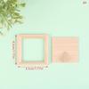 1Set 1:12 Dollhouse Miniature Photo Frame With Rear Cover Simulation Furniture Model Living Scene Decor Toy Doll House Accessories