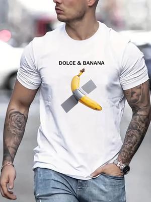 Sommer Herren- und Damen-T-Shirt Designer T mit Bananen-Print Kurzarm Baumwoll-T-Shirt Freizeit-T-Shirt bedruckte Kleidung