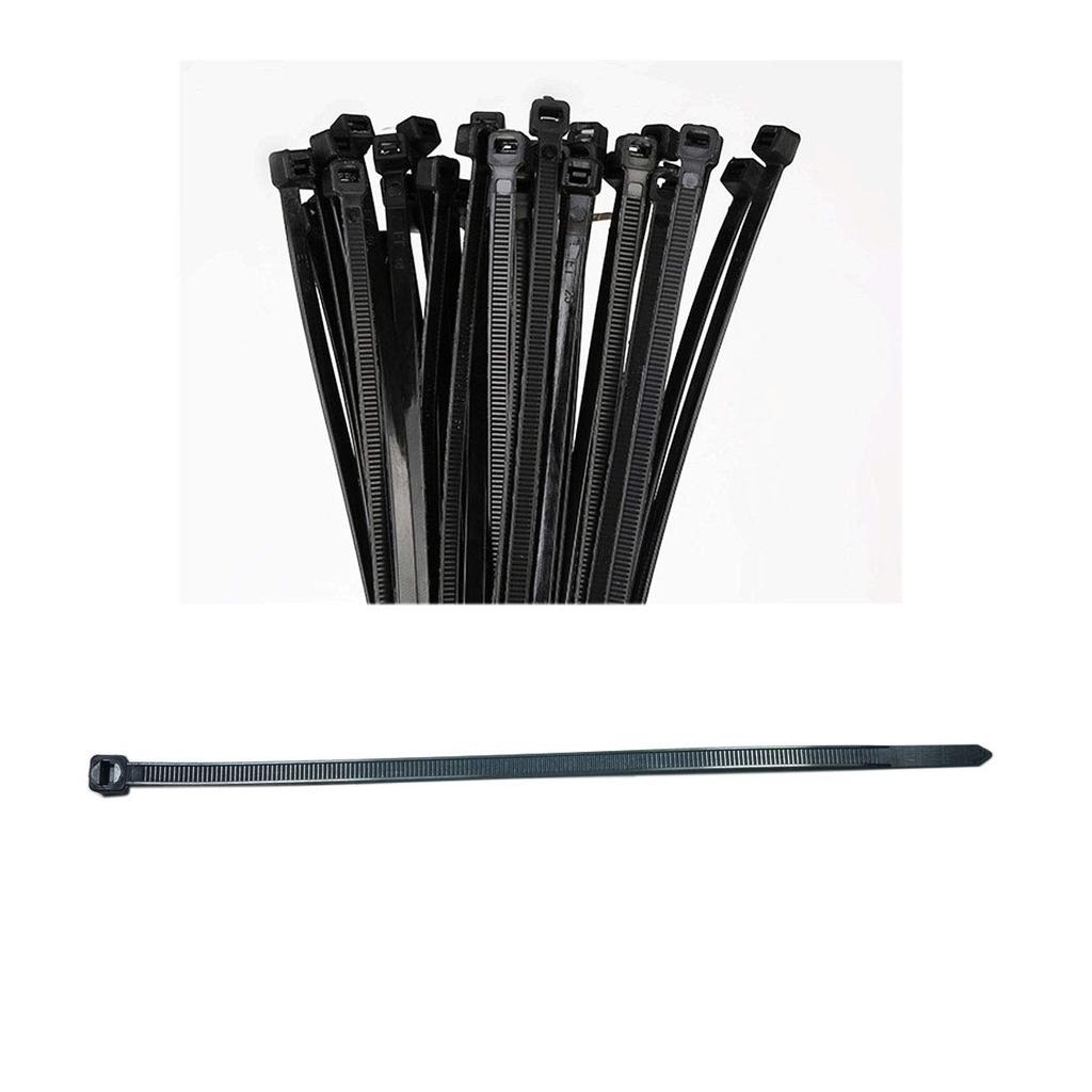 Weather-resistant, heavy-duty nylon cable ties, 7.4mm wide (50 pieces, 500mm length)