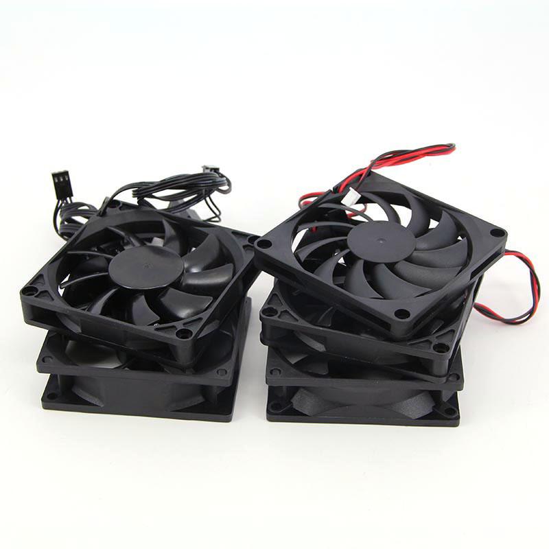 DC 5V 12v 24V 8cm 8010 8015 8025 3pin 4pin xh 2,54 Bezkartáčový chladicí ventilátor 80x25mm Chladič Radiátor 80x10 80*15 Pro PC Case GPU