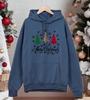 Merry Christmas Plaid Trees Print Men Hoodies Autumn Street Pullover All-Match Casual Hoody Unisex Fleece Oversized Sportswear