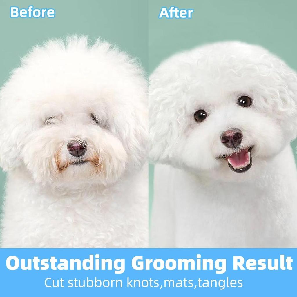 Cat Hair Removal Comb Dog Hair Removal Brush Stainless Steel Double Sided Pet Grooming Brush Removing Tangles Cat Accessories