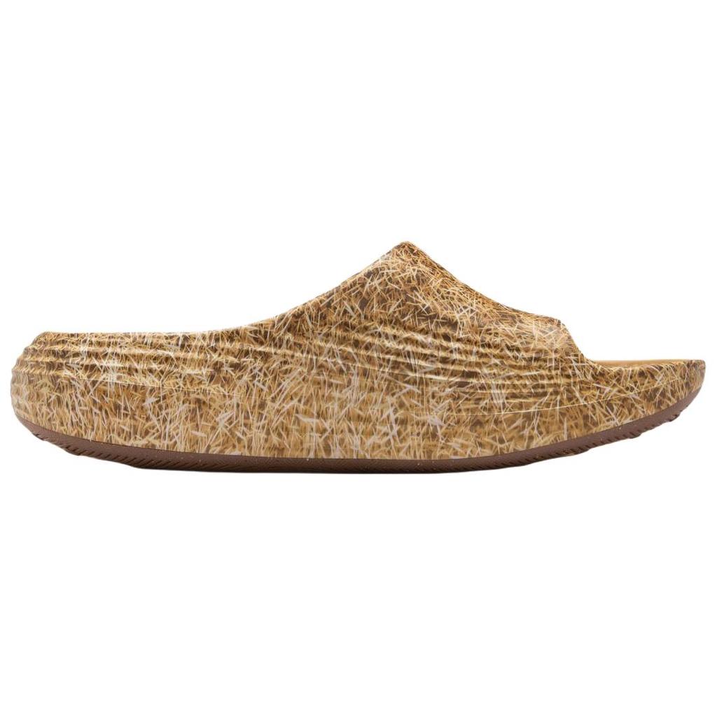 .SWOOSH x Nike ReactX Rejuven8 Slide Touch Grass - Trigo Tênis Masculino Bege Borracha Marrom Escuro Branco IR0860-700