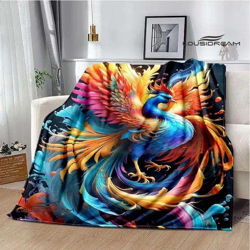 3D Phoenix Printed Blanket Flannel Warm Blankets Soft and Comfortable Blanket Bed Linings Cubre Cama Birthday Gift