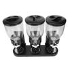 Triple Food Dispenser Multifunctional Compact Countertop Cereal Storage Container Dispenser for Home