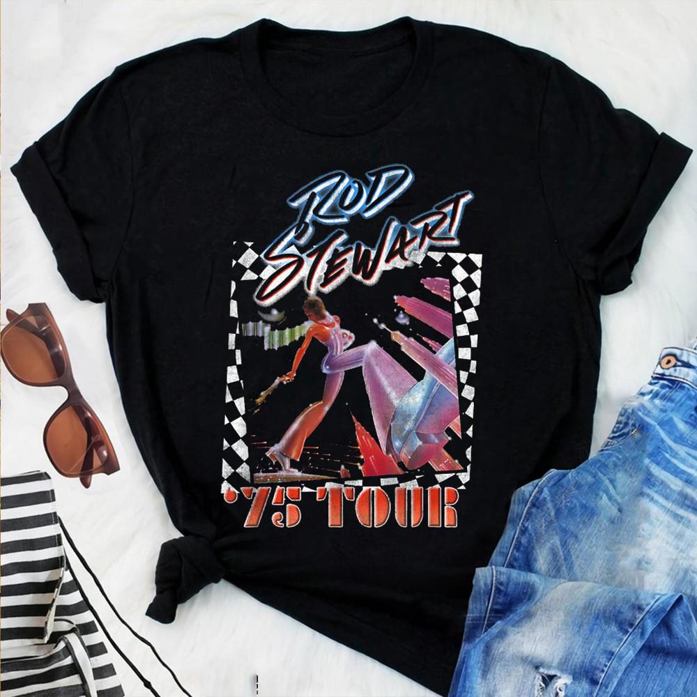 Rod Stewart 75 Tour Short Tee Shirt All Size S5XL Unisex T-Shirt S
