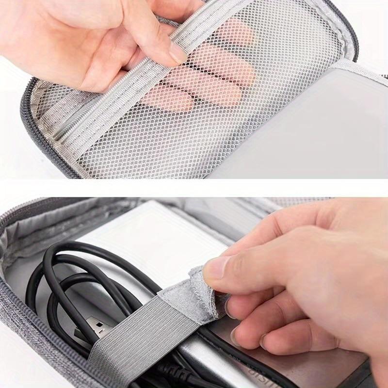 Úložná taška na kabel Vodotěsný digitální elektronický organizér Přenosná USB nabíječka pro datové linky Úložná taška se zástrčkou Cestovní organizér na kabely
