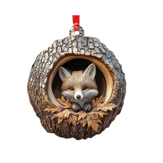 

Лесные животные Желуди Украшения Украшения для рождественской елки 2026 Акриловые лесные существа Подвесные украшения для домашнего декора Деревенские подарки 8 cm G