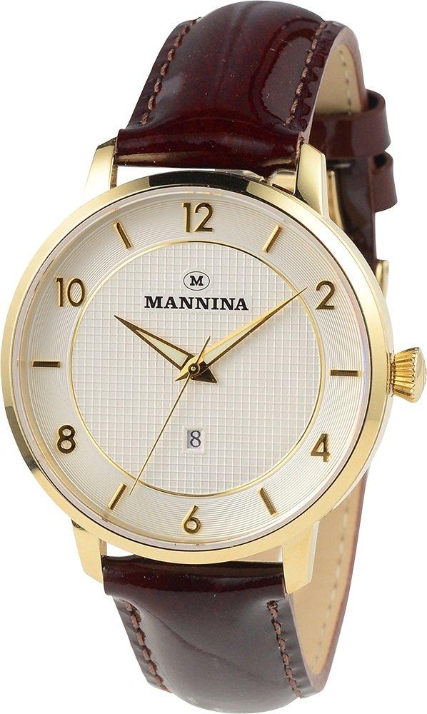 Mannina MNN001-02 Men s Watch, Brown, Officially Imported