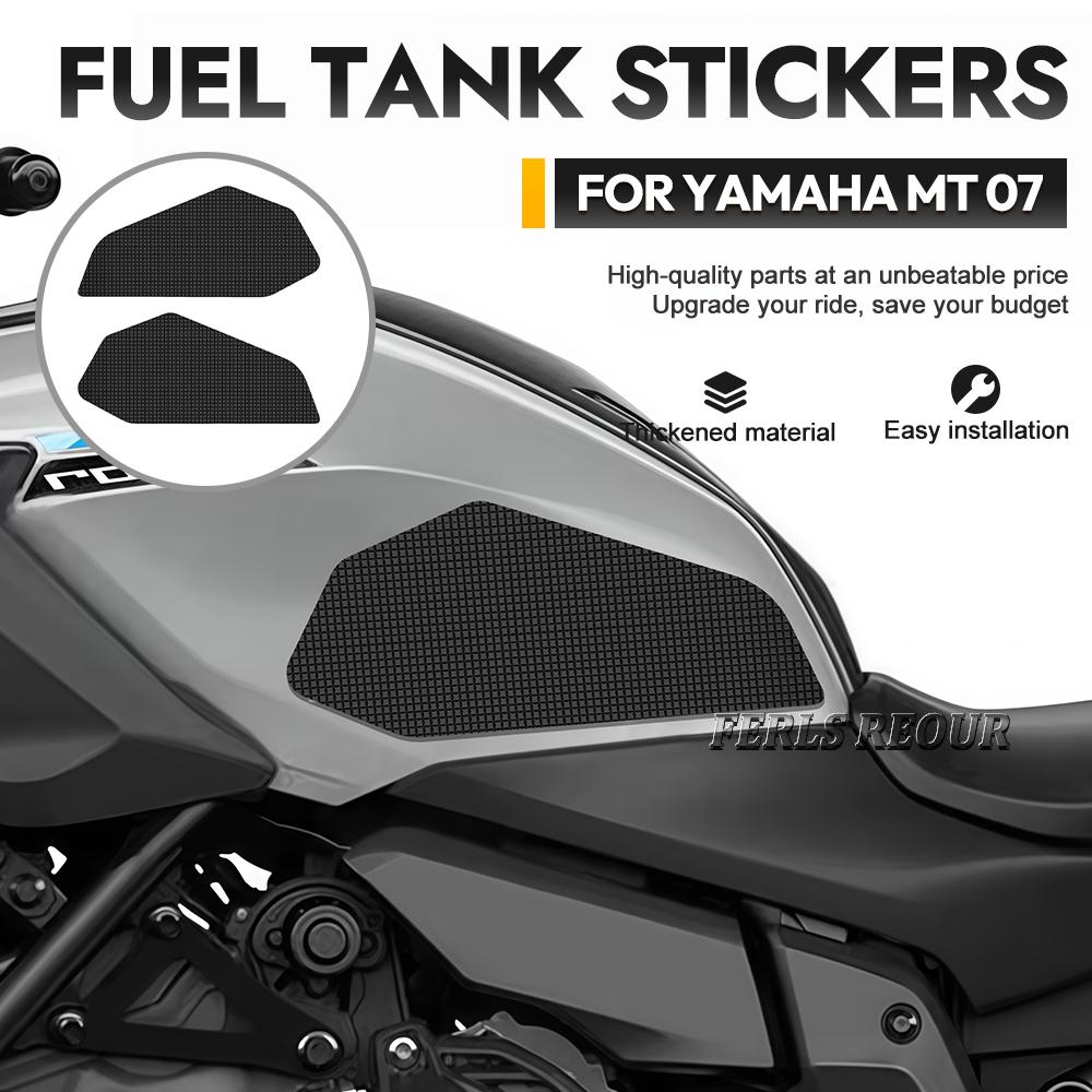 Motorcycle Stickers For MT 07 2025 Motocycle Accessories High-End Fuel Tank Sticker Silicone Scratch Protection Anti-Slip