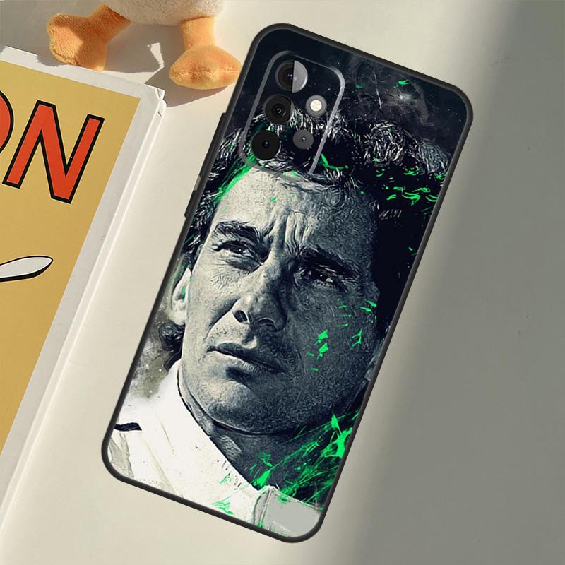 Ayrton Senna F1 For Samsung Galaxy A33 A36 A56 A26 A16 A15 A55 A53 A35 A22 A32 A52 A54 A34 A14 A05 A06 Case
