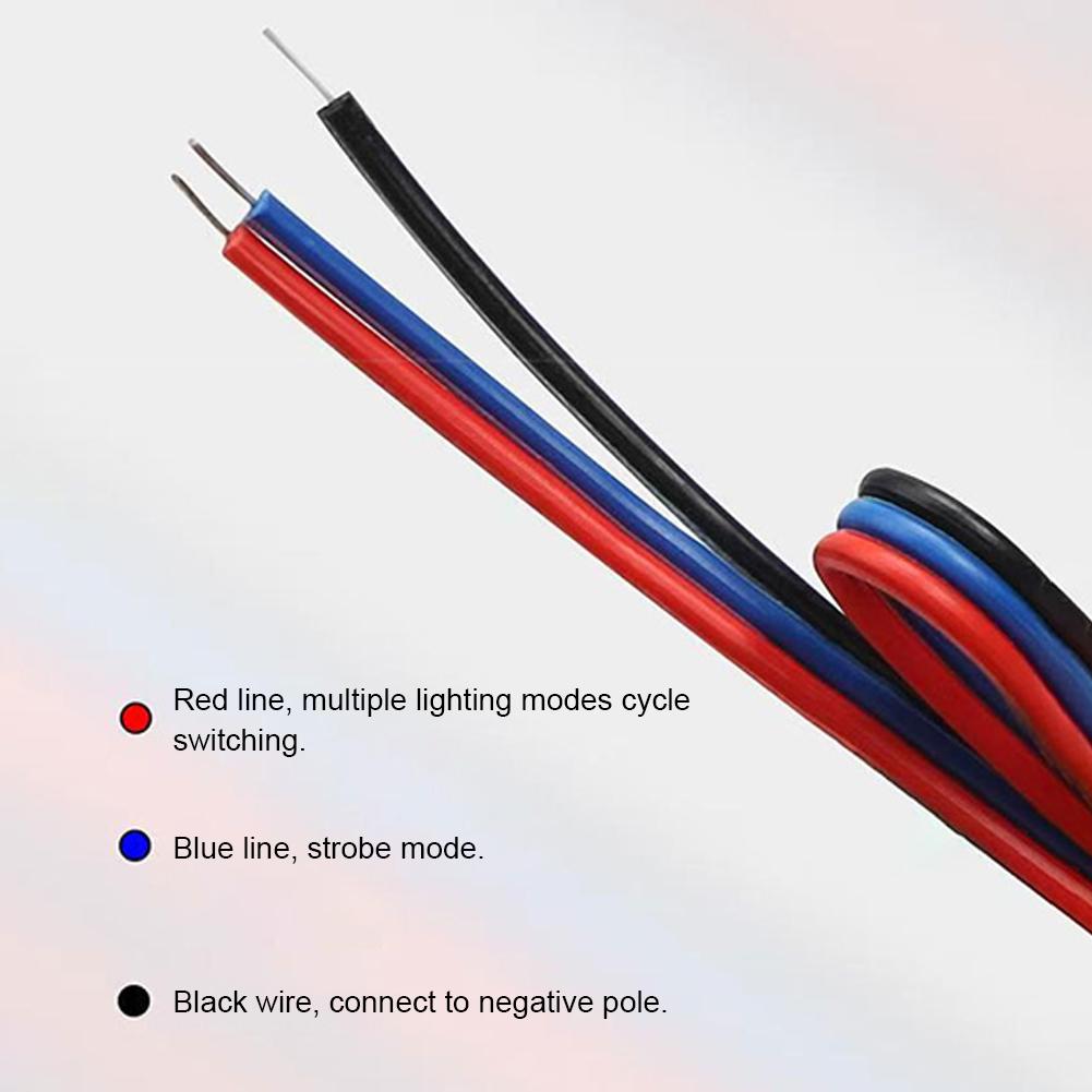 Motorcycle LED License Plate Decorative Lights Snake Eye Rear Tail Light Strobe Flashing Electric Motorcycle Modified Accessory