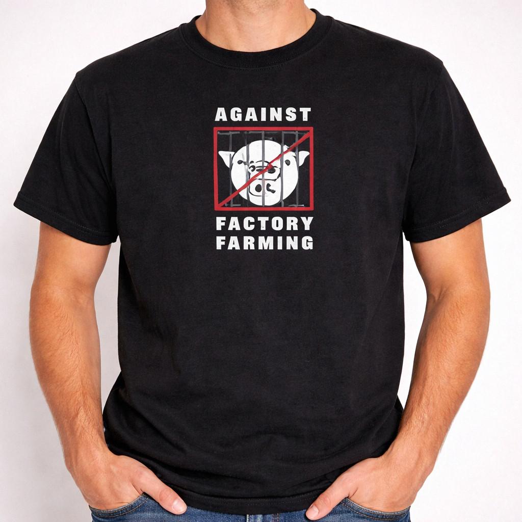Vintage Vegan Graphic Tee Retro Factory Farming Awareness T-Shirt Unisex S-3XL S разноцветный