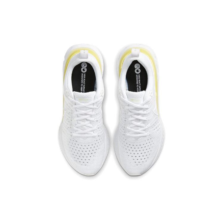 New Nike React Infinity Run Flyknit 2 Platinum Tint Light Citron Women's CT2423-100