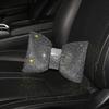 1Pc Diamond  Bowknot Car Neck Pillow  Auto Headrest Seat Support Waist Pillows Bling Car Accessories For Women