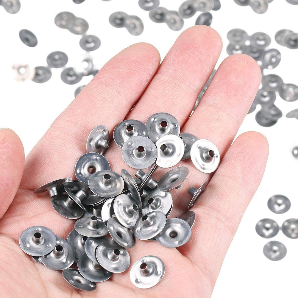 500 Stück Kerzendochte Dochthalter Eisenständer Kerzenherstellung Zubehör Kerze DIY Bastelset Zubehör