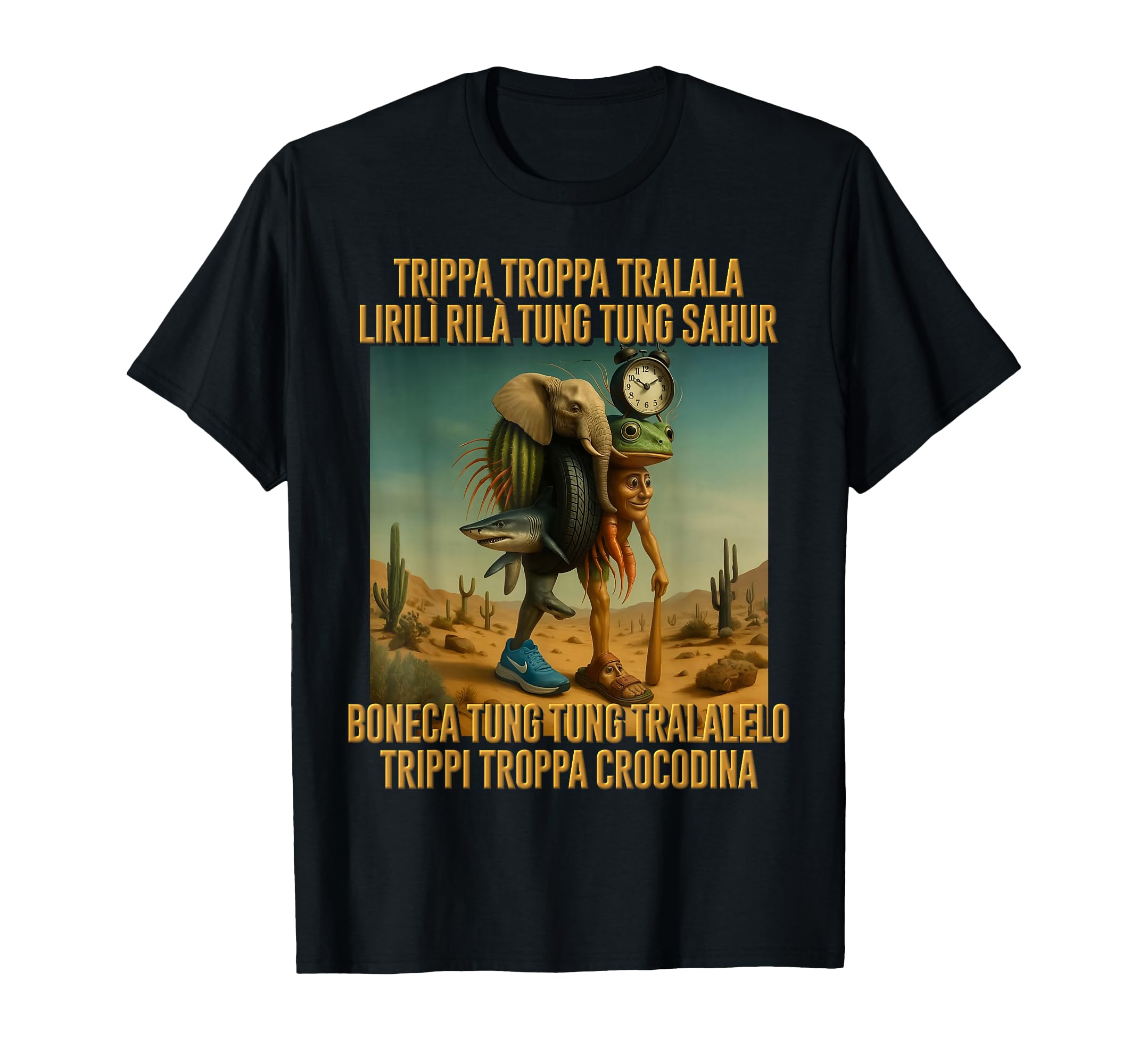 

Trippa Troppa Tralala AI Monster Italian Brain Rot Kids Boys T-Shirt