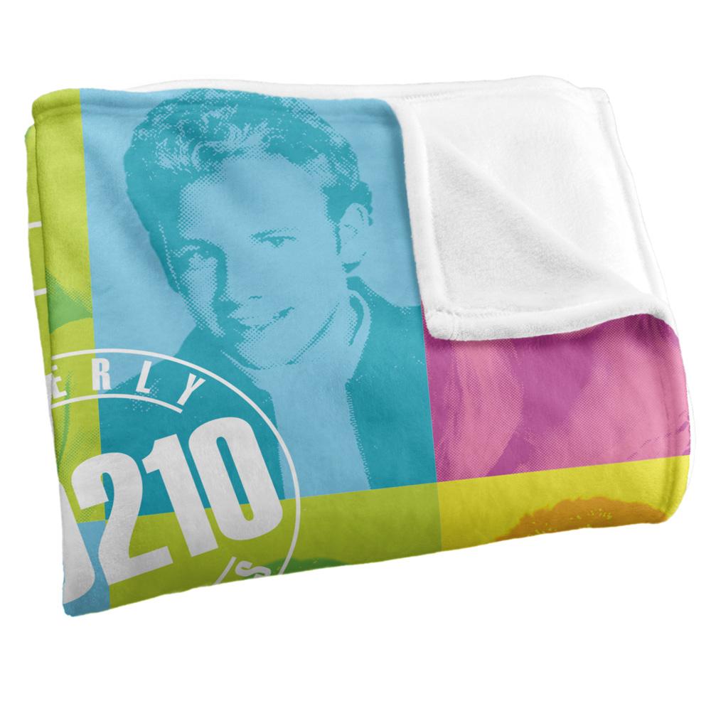 Beverly Hills Cop 90210 Silky Colour Block Supersoft Blanket