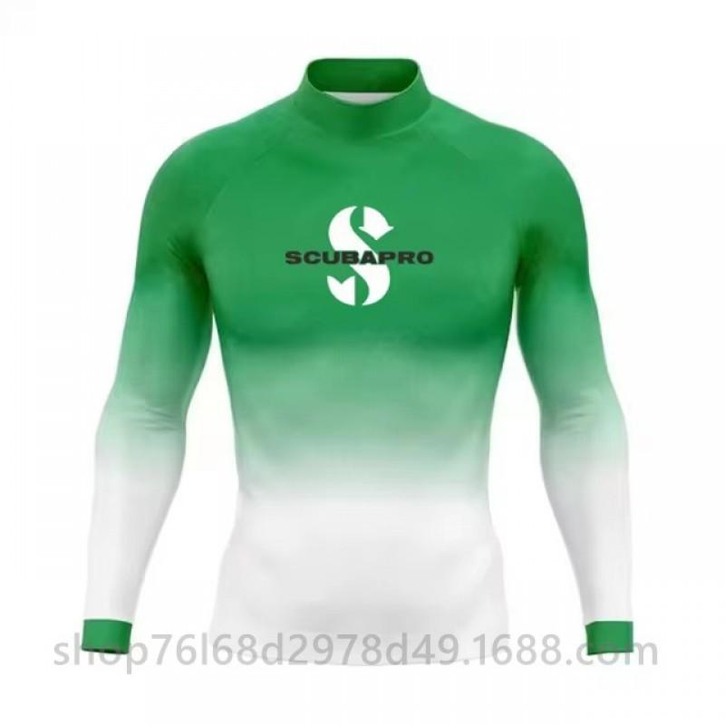 

SCUBA Professional Surfing Suit Outdoor Sunblock Snorkeling Swimsuit Long-sleeved Split Top Quick-drying Diving XS