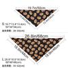 Halloween Dog Neck Towel Washable Halloween Dog Neck Wrap Spider And Skull Design Adjustable Pumpkin Triangle Scarf Easy-Clean